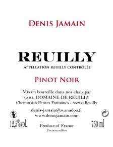 Denis Jamain - Reuilly Rouge- Les Pierres Plates 2021