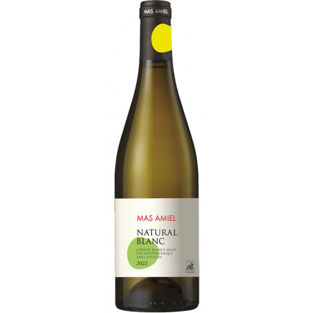 Mas Amiel - NATURAL BLANC - Côtes du Roussillon - Bio 2022