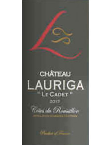 Château Lauriga Le Cadet Rouge Côtes du Roussillon  2023