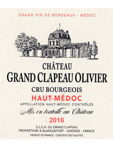 Château Grand Clapeau Olivier 2020